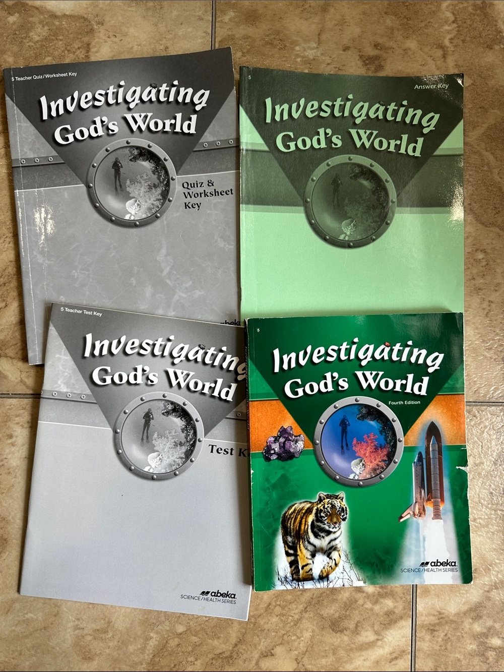 Abeka Investigating God’s World (5th Grade) - 4-Book Set